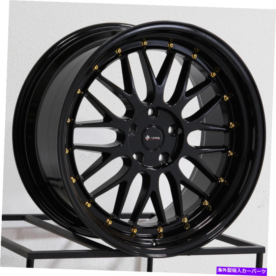 ホイール　４本セット 19x9.5 VORS VR8 5x110 22グロスブラックホイールリムセット（4）73.1 19x9.5 Vors VR8 5x110 22 Gloss Black Wheels Rims Set(4) 73.1【並行輸入品】 300,317円
