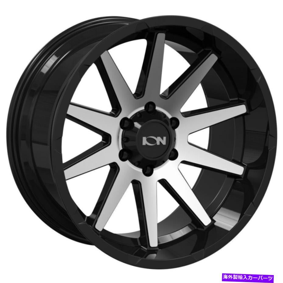 ホイール　４本セット 17x9イオン143 6x135 -12ブラック機械加工ホイールリムセット（4）87.1 17x9 Ion 143 6x135 -12 Black Machined Wheels Rims Set(4) 87.1【並行輸入品】｜Us Custom Parts Shop USDM