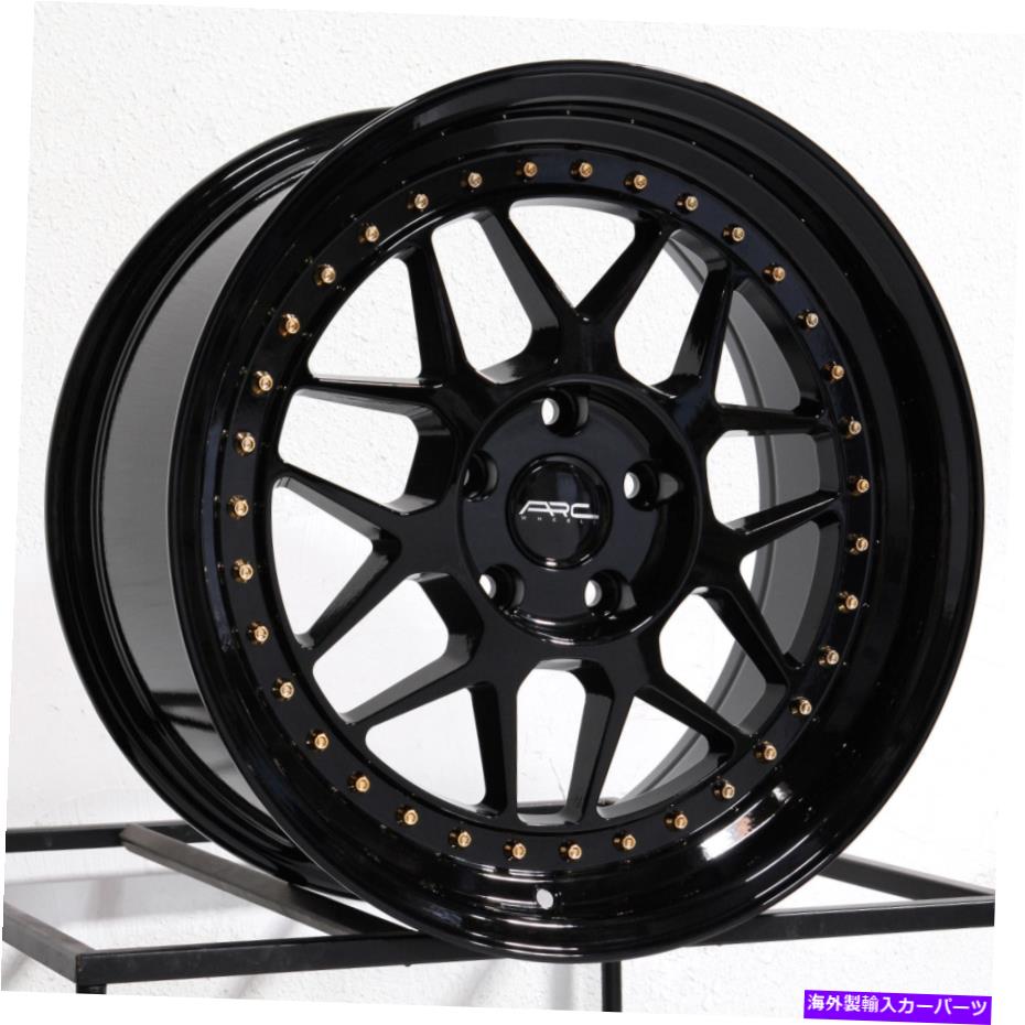ホイール　４本セット 18x8.5 ARC AR9 5x108 35ブラックホイールリムセット（4）73.1 18x8.5 ARC AR9 5x108 35 Black Wheels Rims Set(4) 73.1【並行輸入品】｜Us Custom Parts Shop USDM
