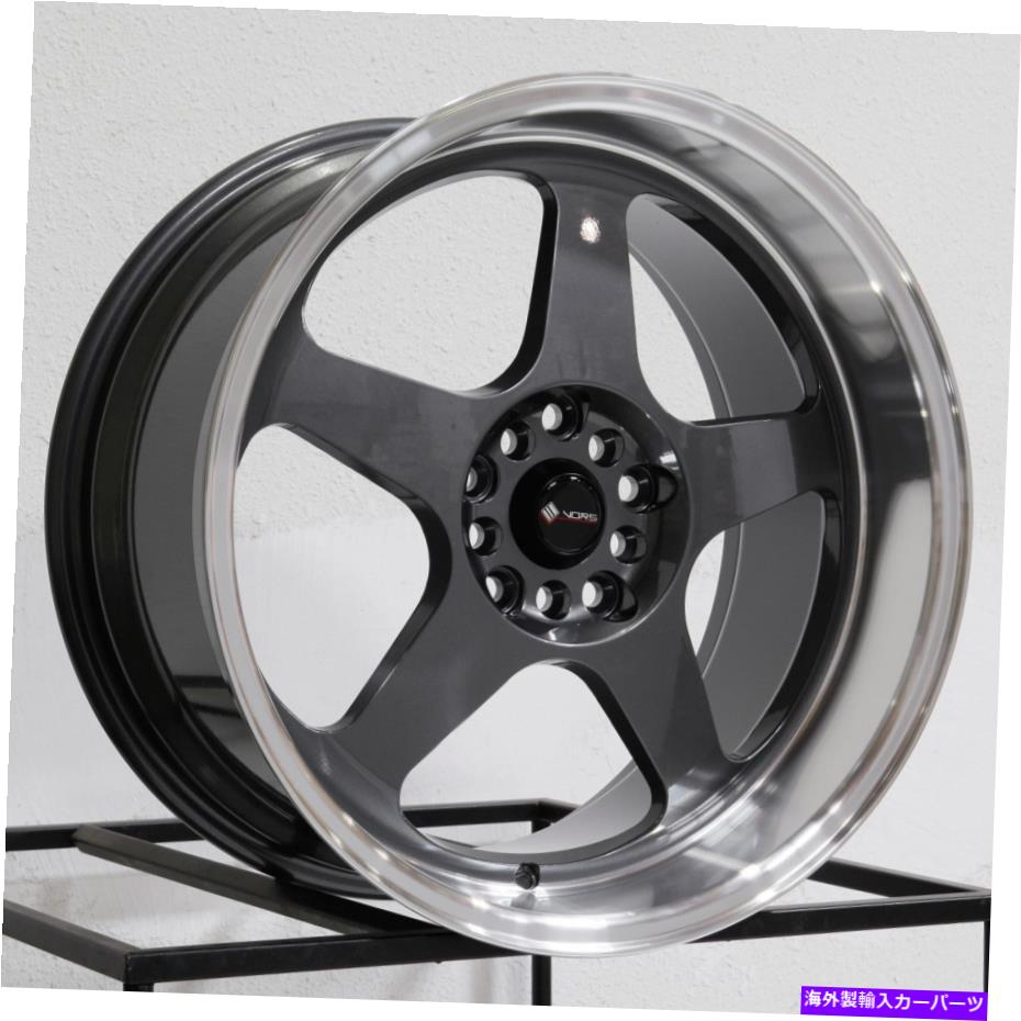 ホイール　４本セット 18x9 VORS SP1 5x115 35ハイパーブラックホイールリムセット（4）73.1 18x9 Vors SP1 5x115 35 Hyper Black Wheels Rims Set(4) 73.1【並行輸入品】