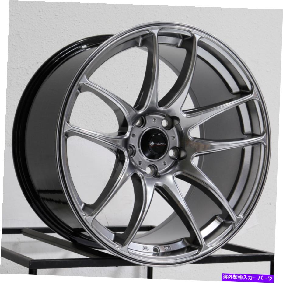ホイール　４本セット 18x9.5 VORS TR4 5x120 22ハイパーブラックホイールリムセット（4）73.1 18x9.5 Vors TR4 5x120 22 Hyper Black Wheels Rims Set(4) 73.1【並行輸入品】