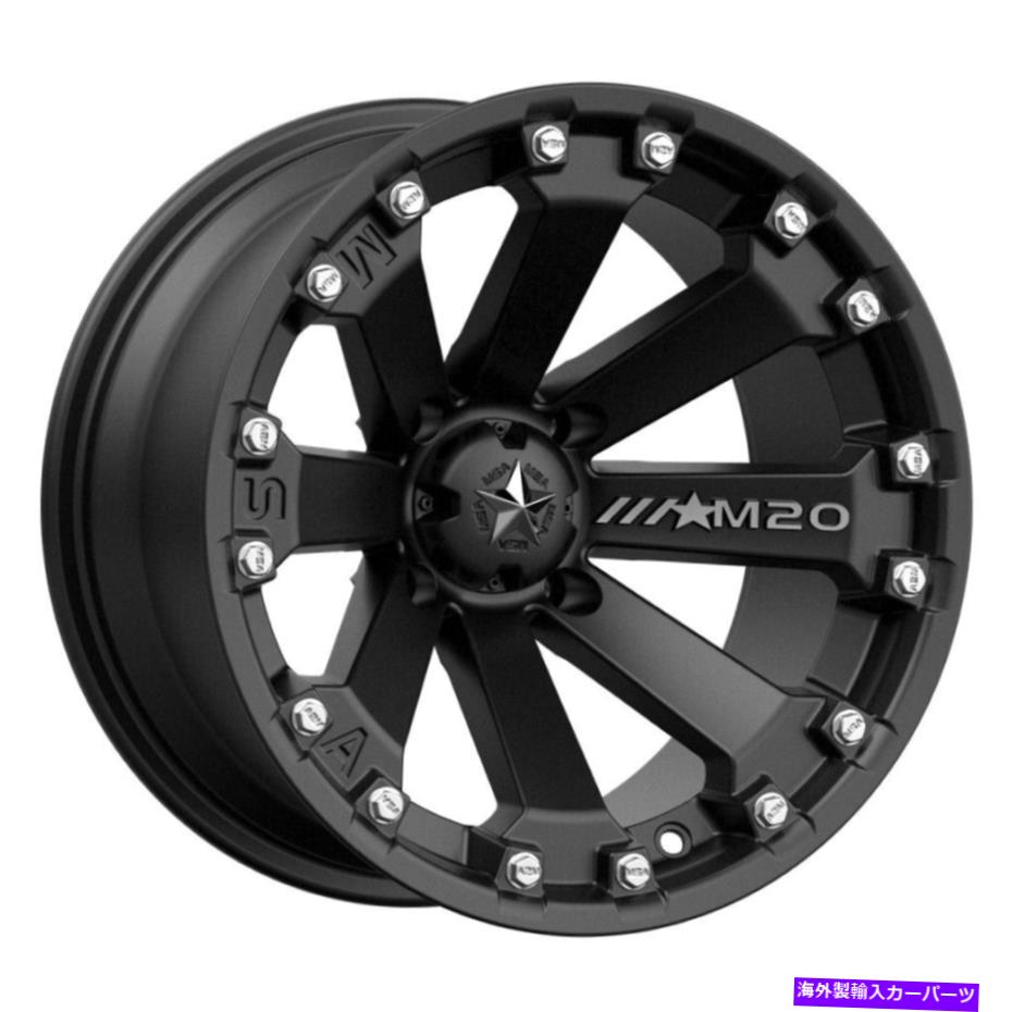 ホイール　４本セット 16x7 MSAオフロードM20コア4x156 0サテンブラックホイールリムセット（4）132 16x7 MSA Off-Road M20 Kore 4x156 0 Satin Black Wheels Rims Set(4) 132【並行輸入品】