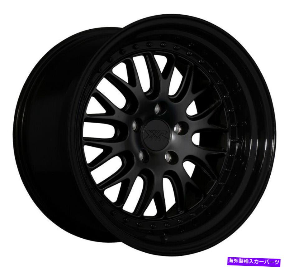ホイール　４本セット 18x8.5/18x9.5 xxr 570 5x114.3 35/35フラットブラックグロスブラックリップホイールリムセット（4 18x8.5/18x9.5 XXR 570 5x114.3 35/35 Flat Black Gloss Black Lip Wheels Rims Set(4【並行輸入品】｜Us Custom Parts Shop USDM