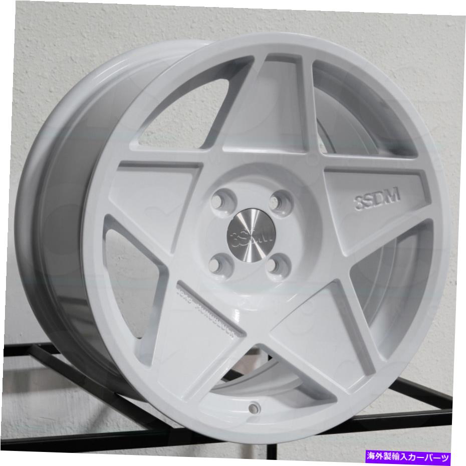ホイール　４本セット 16x8 3SDM 0.05 4x100 25ホワイトホイールリムセット（4）73.1 16x8 3SDM 0.05 4x100 25 White Wheels Rims Set(4) 73.1【並行輸入品】｜Us Custom Parts Shop USDM