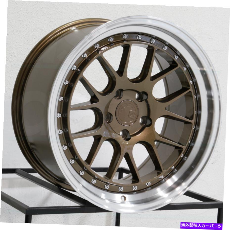 ホイール　４本セット 18x8.5/18x9.5 aodhan ds06 ds6 5x114.3 35/30ブロンズホイールリムセット（4）73.1 18x8.5/18x9.5 Aodhan DS06 DS6 5x114.3 35/30 Bronze Wheels Rims Set(4) 73.1【並行輸入品】