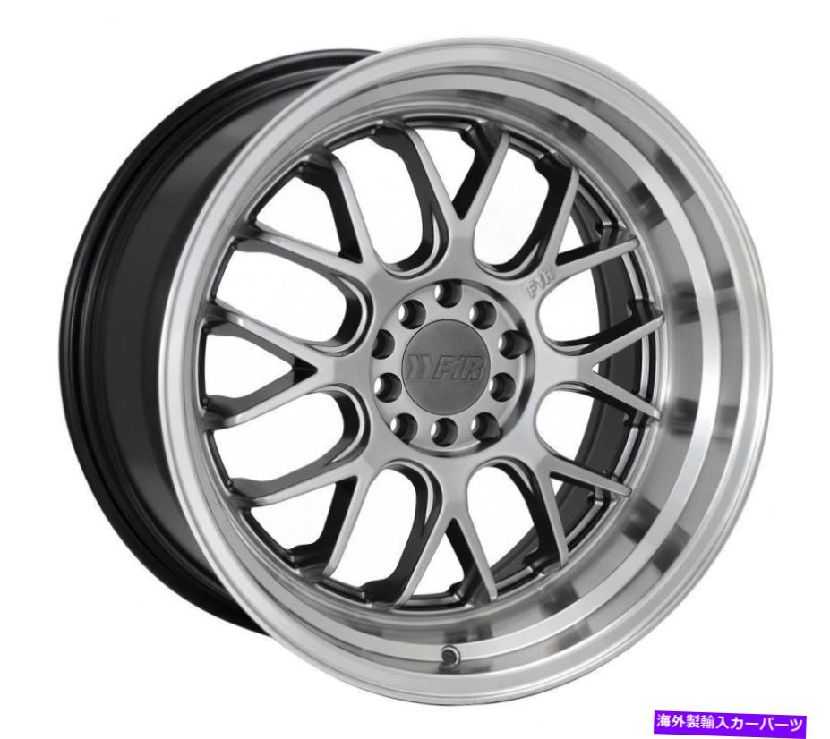 ホイール　４本セット 18x9.5 F1R F21 V2 5x100/5x114.3 35ハイパーブラックポリッシュリップホイールリムセット（4） 18x9.5 F1R F21 v2 5x100/5x114.3 35 Hyper Black Polish Lip Wheels Rims Set(4)【並行輸入品】｜Us Custom Parts Shop USDM