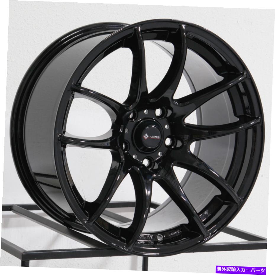 ホイール　４本セット 18x9.5 VORS TR4 5x110 22ブラックホイールリムセット（4）73.1 18x9.5 Vors TR4 5x110 22 Black Wheels Rims Set(4) 73.1【並行輸入品】｜Us Custom Parts Shop USDM
