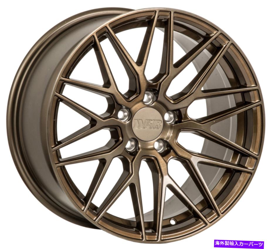 ホイール　４本セット 18x9.5 F1R F103 5x100 38ブラシ付きブロンズホイールリムセット（4） 18x9.5 F1R F103 5x100 38 Brushed Bronze Wheels Rims Set(4)【並行輸入品】｜Us Custom Parts Shop USDM