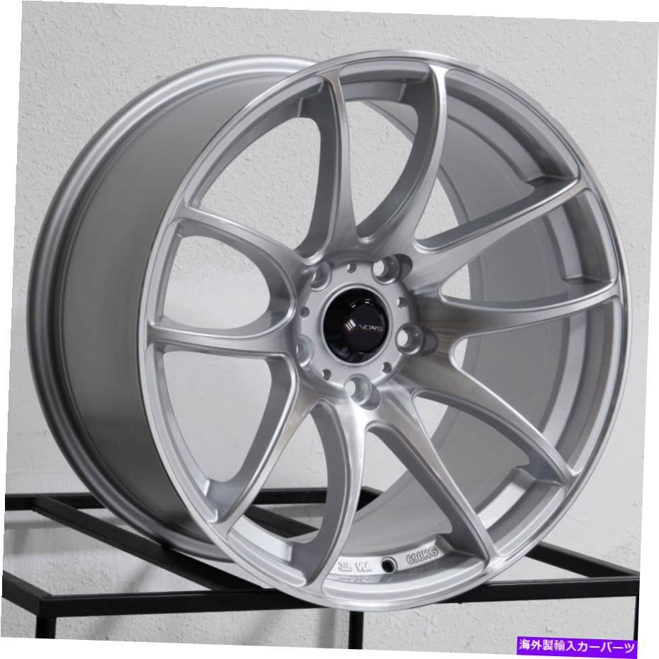 ホイール 4本セット 18x9.5/18x10.5 VORS TR4 5x108 22/22銀機械加工ホイールリムセット(4)73.1 18x9.5/18x10.5 Vors TR4 5x108 22/22 Silver Machined Wheels Rims Set(4) 73.1【並行輸入品】