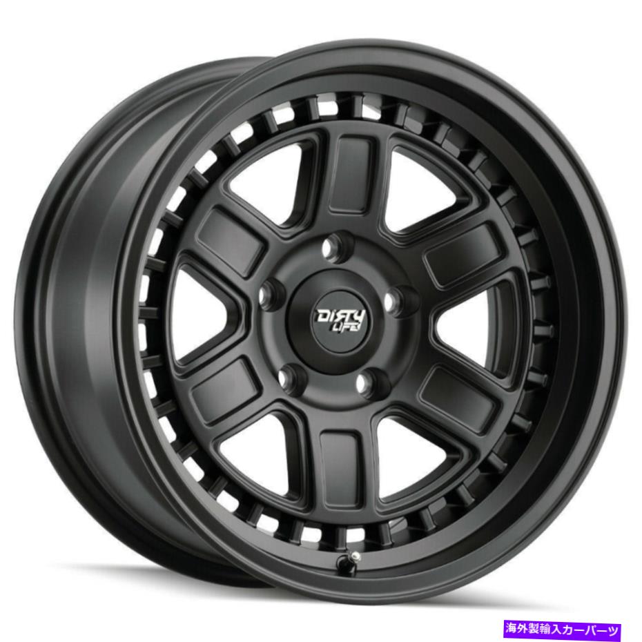 ホイール　４本セット 17x8.5ダーティライフ9308ケージ6x120 -6マットブラックホイールリムセット（4）66.9 17x8.5 Dirty Life 9308 Cage 6x120 -6 Matte Black Wheels Rims Set(4) 66.9【並行輸入品】｜Us Custom Parts Shop USDM