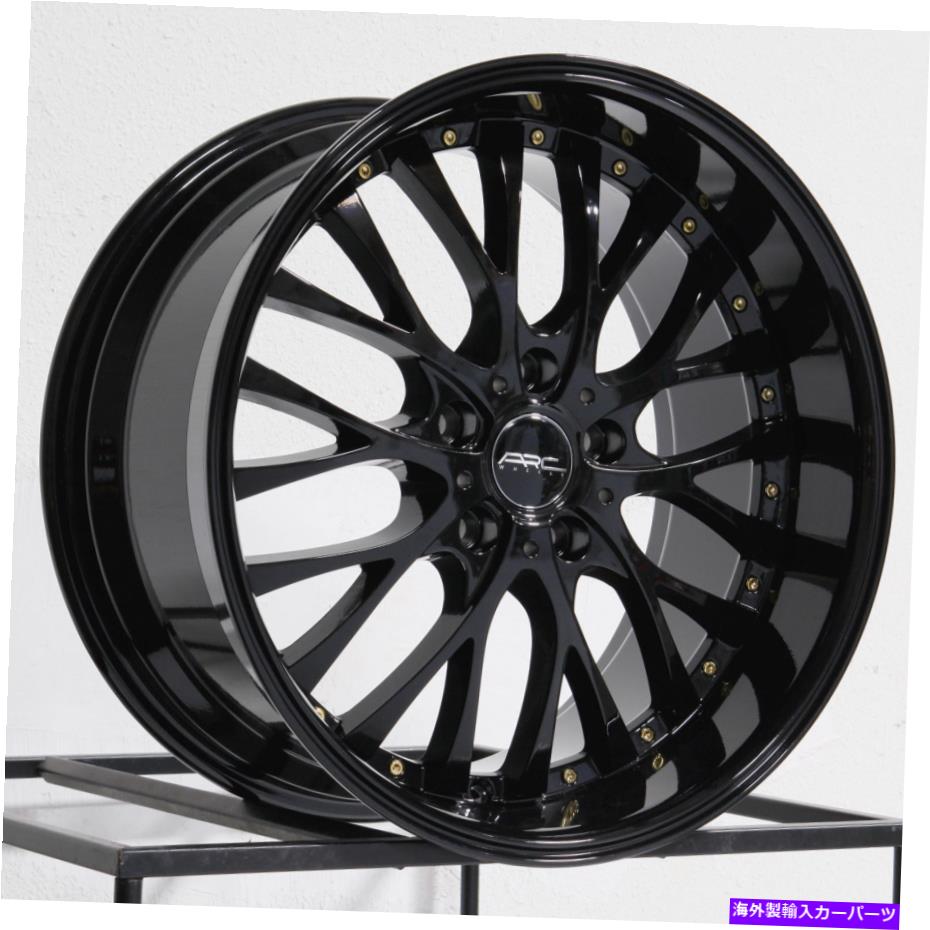 ホイール 4本セット 18x9 ARC AR6 5x112 35ブラックホイールリムセット(4)73.1 18x9 ARC AR6 5x112 35 Black Wheels Rims Set(4) 73.1【並行輸入品】|Us Custom Parts Shop USDM