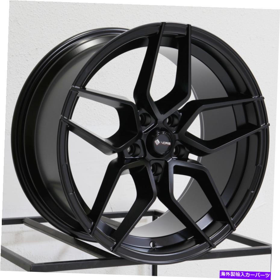 ホイール 4本セット 18x8.5/18x9.5 VORS LP1 5x110 35/35マットブラックホイールリムセット(4)73.1 18x8.5/18x9.5 Vors LP1 5x110 35/35 Matte Black Wheels Rims Set(4) 73.1【並行輸入品】