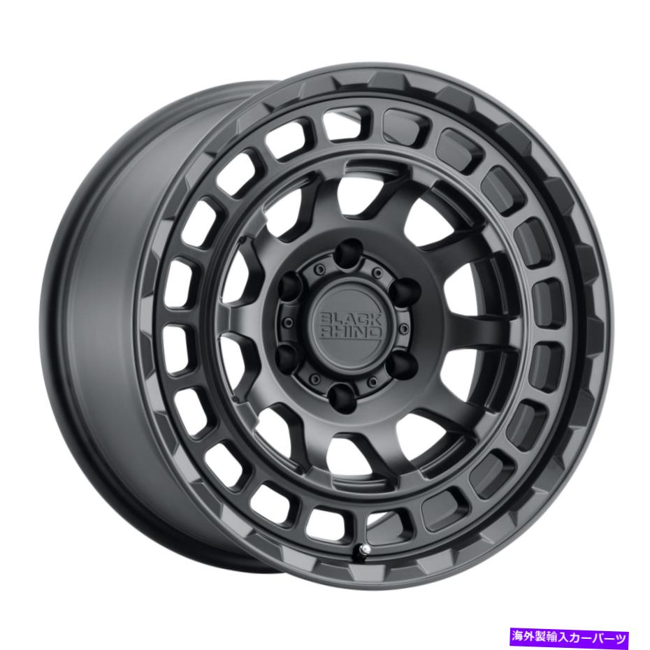 ホイール　４本セット 16x8ブラックサイチャンバー5x5/5x127 -10マットブラックホイールリムセット（4）71.5 16x8 Black Rhino Chamber 5x5/5x127 -10 Matte Black Wheels Rims Set(4) 71.5【並行輸入品】