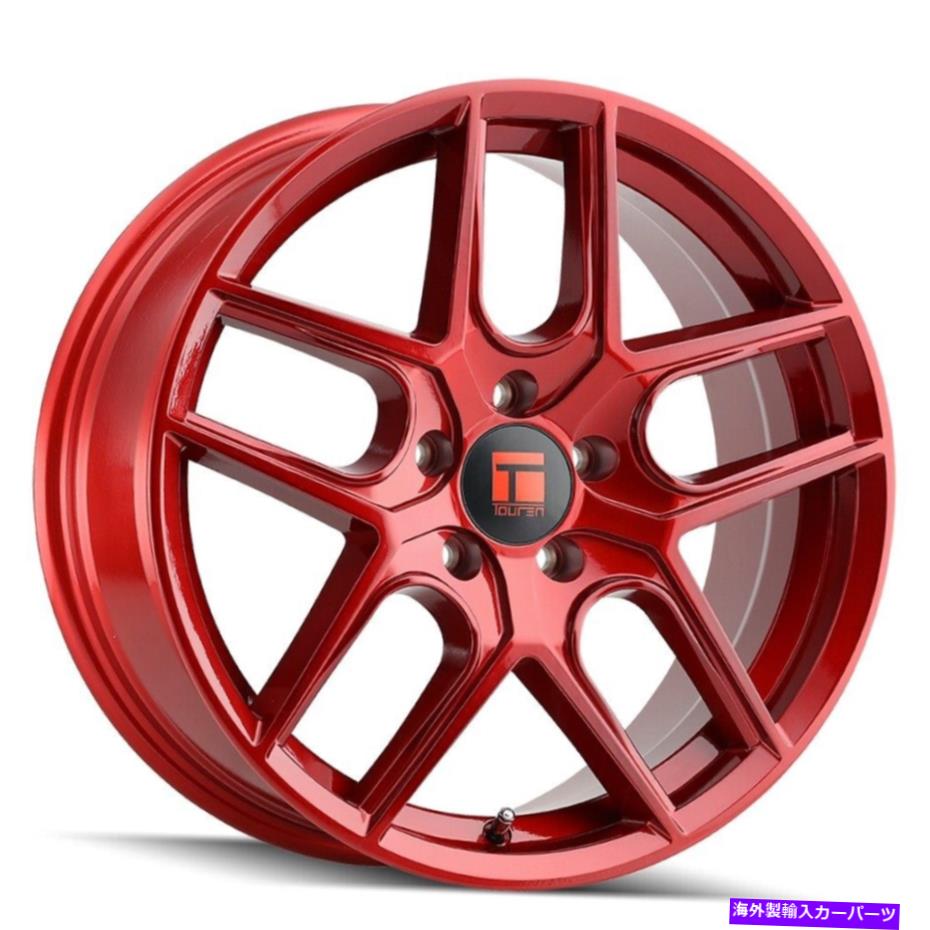 ホイール　４本セット 18x8 Touren 3279 TR79 5x114.3 35レッドホイールリムセット（4）72.6 18x8 Touren 3279 TR79 5x114.3 35 Red Wheels Rims Set(4) 72.6【並行輸入品】