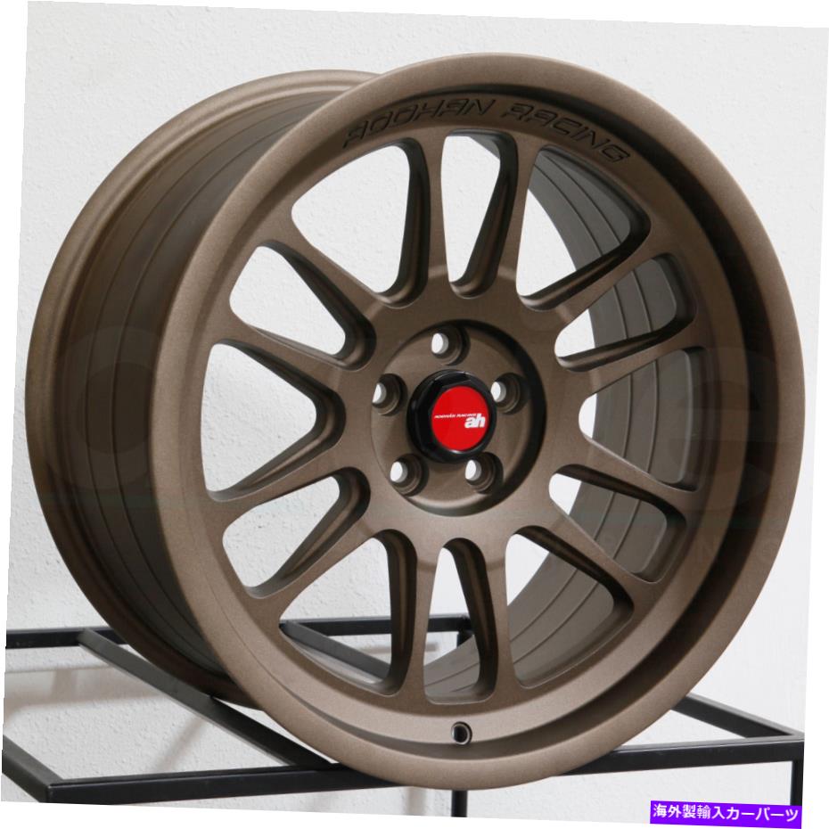ホイール　４本セット 18x9.5 aodhan ah07 ah7 5x114.3 30ブロンズホイールリムセット（4）73.1 18x9.5 Aodhan AH07 AH7 5x114.3 30 Bronze Wheels Rims Set(4) 73.1【並行輸入品】