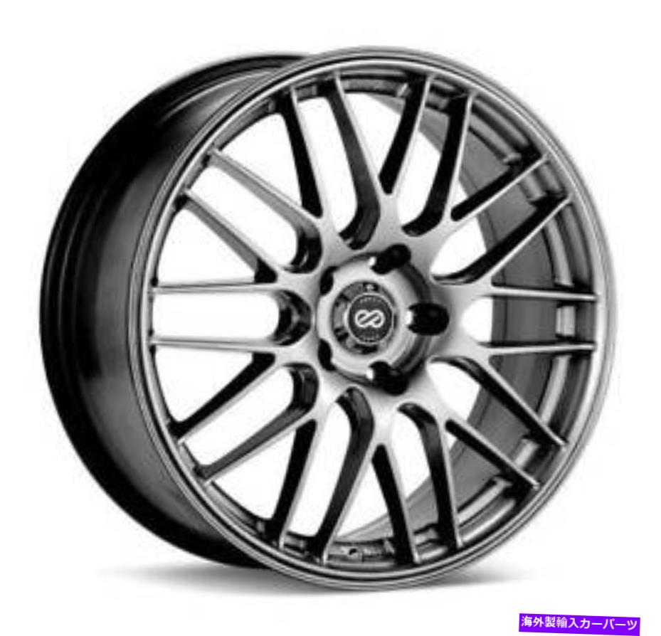 ホイール　４本セット 18x8 enkei ekm3 5x120 42ハイパーシルバーホイールリムセット（4） 18x8 Enkei EKM3 5x120 42 Hyper Silver Wheels Rims Set(4)【並行輸入品】