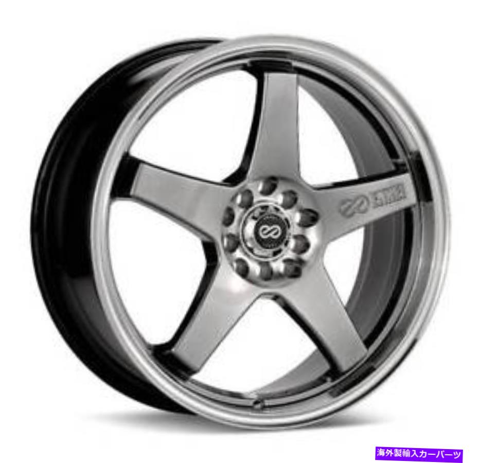 ホイール 4本セット 17x7 enkei ev5 5x100/114.3 45ハイパーブラックホイールリムセット(4) 17x7 Enkei EV5 5x100/114.3 45 Hyper Black Wheels Rims Set(4)【並行輸入品】|Us Custom Parts Shop USDM