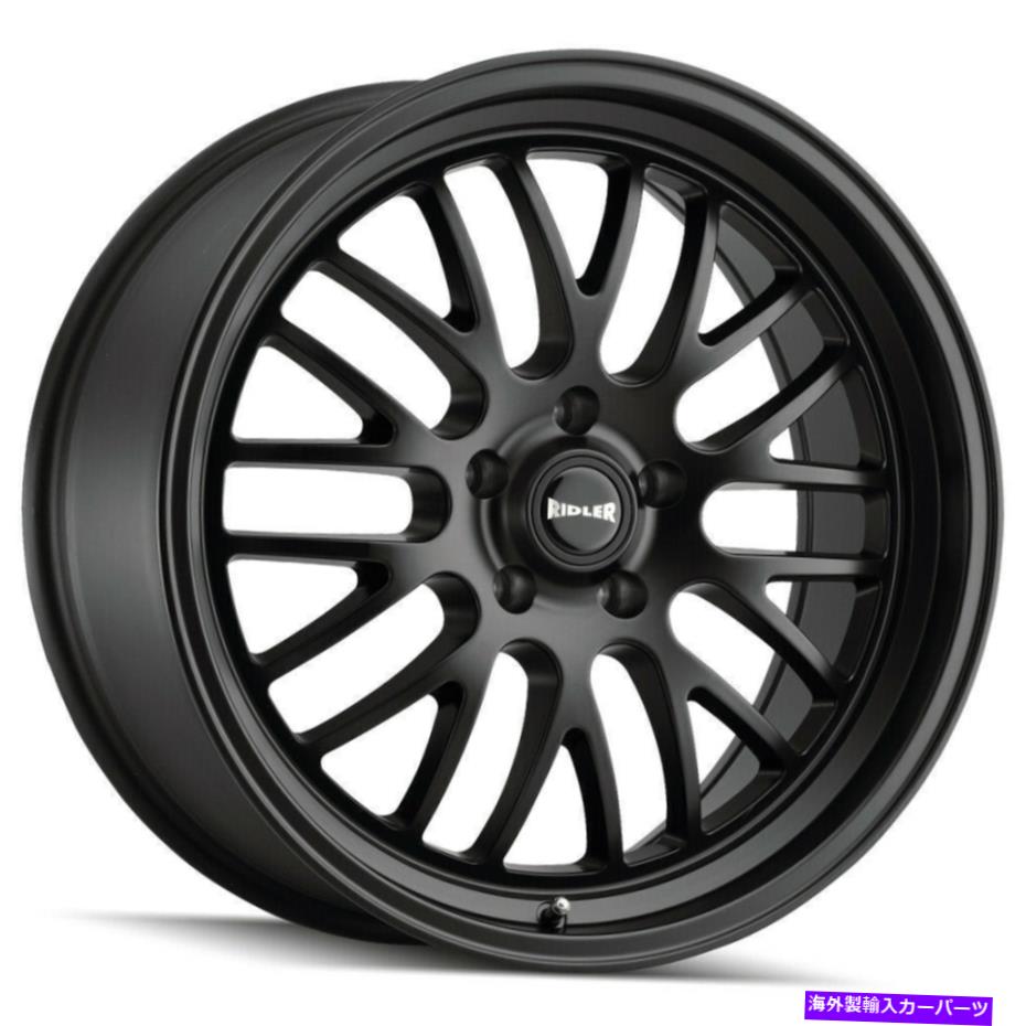 ホイール　４本セット 18x8 Ridler 607 5x5/5x127 0マットブラックホイールリムセット（4）83.82 18x8 Ridler 607 5x5/5x127 0 Matte Black Wheels Rims Set(4) 83.82【並行輸入品】｜Us Custom Parts Shop USDM