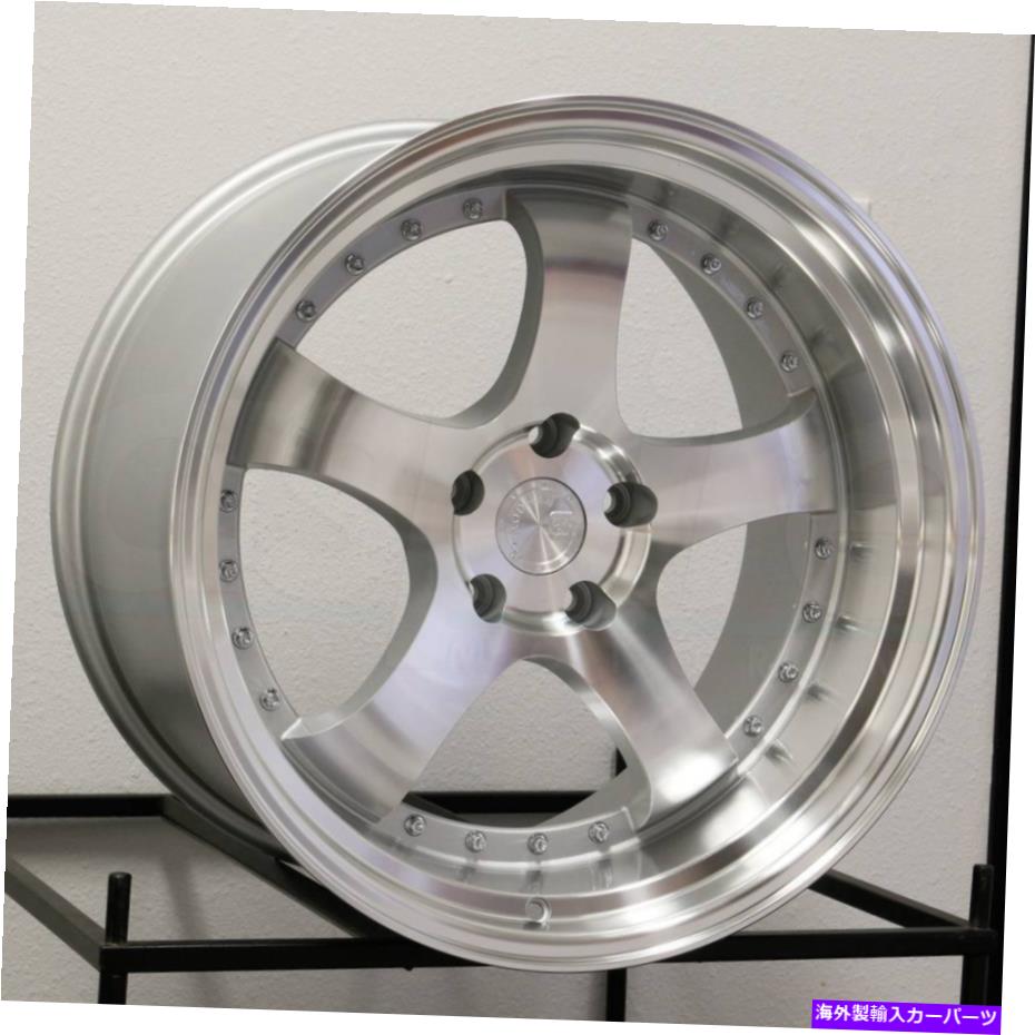 ホイール　４本セット 19x9.5 aodhan ah03 ah3 5x114.3 22シルバーホイールリムセット（4）73.1 19x9.5 Aodhan AH03 AH3 5x114.3 22 Silver Wheels Rims Set(4) 73.1【並行輸入品】