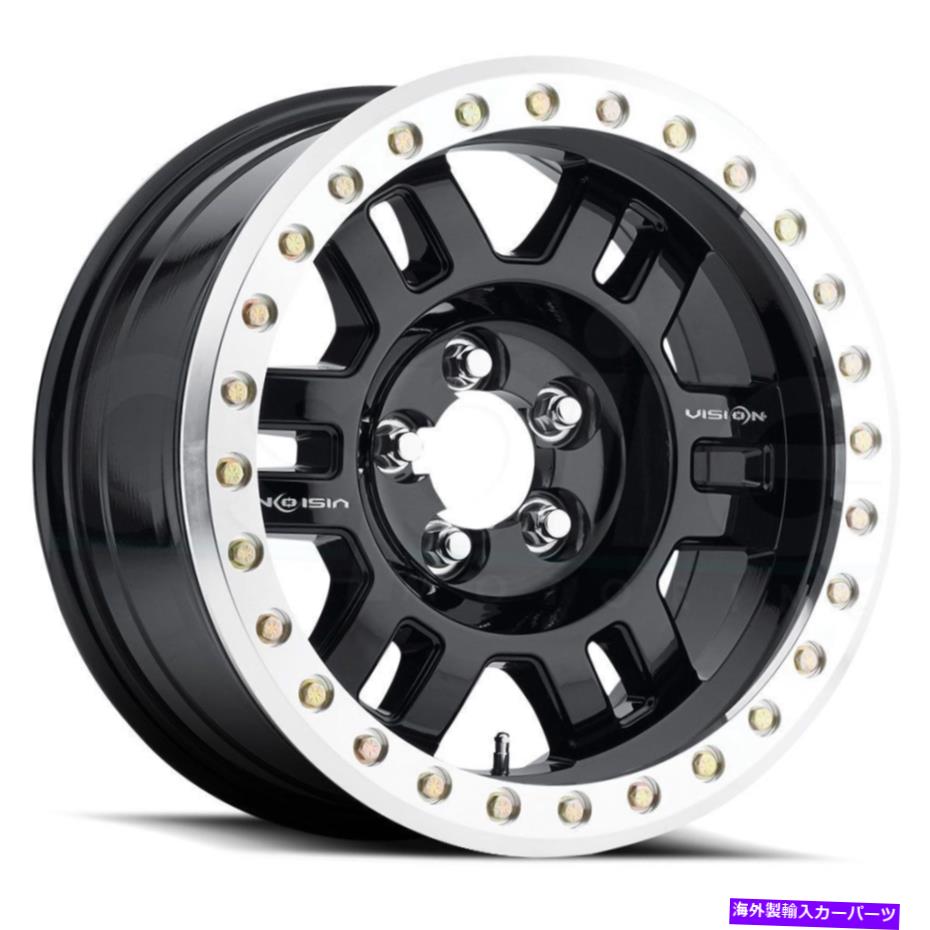 ホイール　４本セット 18x9ビジョン398マンクス6x135 18黒機械加工リップホイールリムセット（4）87.1 18x9 Vision 398 Manx 6x135 18 Black Machined Lip Wheels Rims Set(4) 87.1【並行輸入品】｜Us Custom Parts Shop USDM