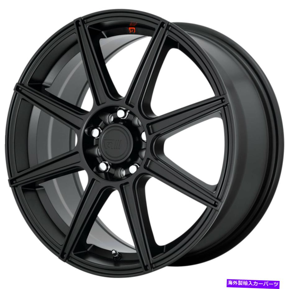 ホイール　４本セット 18x8 motegi mr142 cs8 5x114.3/5x120 45サテンブラックホイールリムセット（4）74.1 18x8 Motegi MR142 CS8 5x114.3/5x120 45 Satin Black Wheels Rims Set(4) 74.1【並行輸入品】