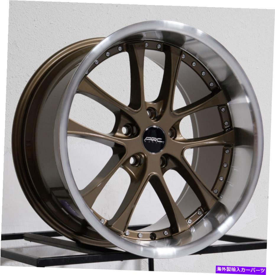 ホイール　４本セット 18x8.5/18x9.5 arc ar5 5x112 35/30 bronze wheels rims set（4）73.1 18x8.5/18x9.5 ARC AR5 5x112 35/30 Bronze Wheels Rims Set(4) 73.1【並行輸入品】