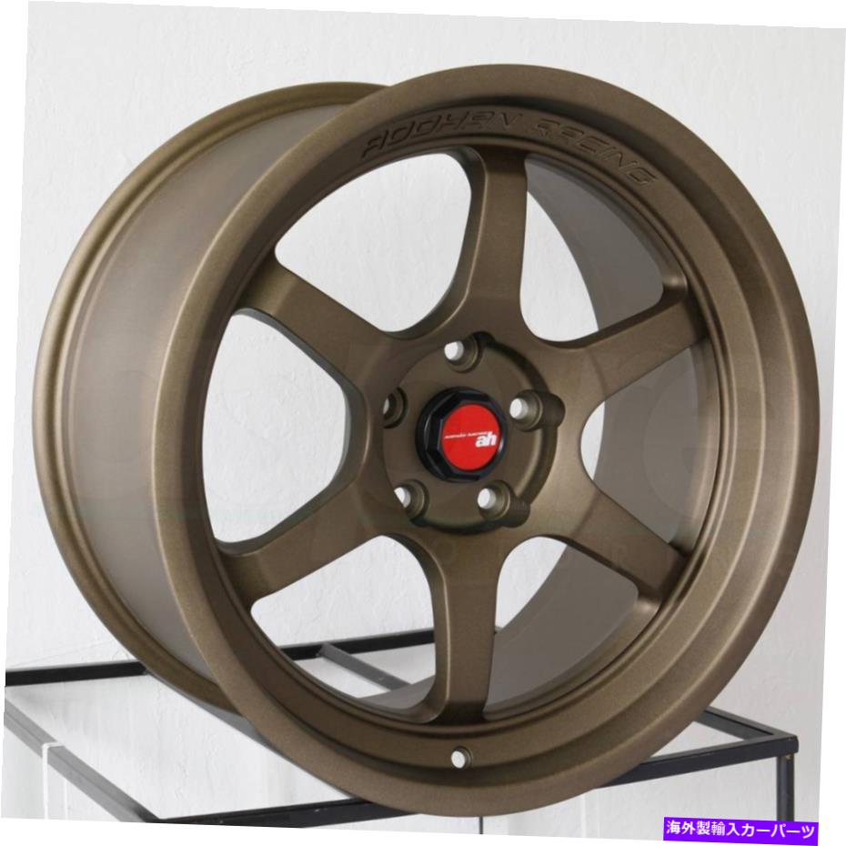ホイール　４本セット 18x9.5 Aodhan AH08 AH8カスタム5x112 30ブロンズホイールリムセット（4）73.1 18x9.5 Aodhan AH08 AH8 Custom 5x112 30 Bronze Wheels Rims Set(4) 73.1【並行輸入品】