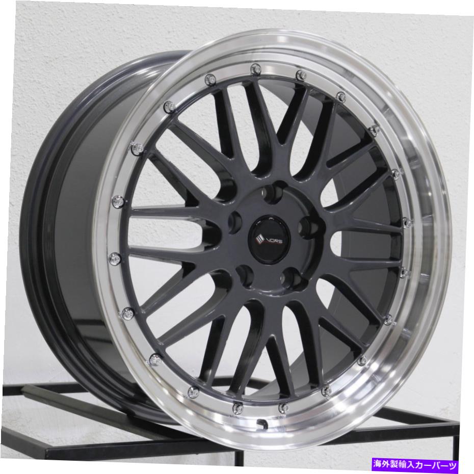 ホイール　４本セット 18x8 VORS VR8 5x105 35ハイパーブラックホイールリムセット（4）73.1 18x8 Vors VR8 5x105 35 Hyper Black Wheels Rims Set(4) 73.1【並行輸入品】｜Us Custom Parts Shop USDM