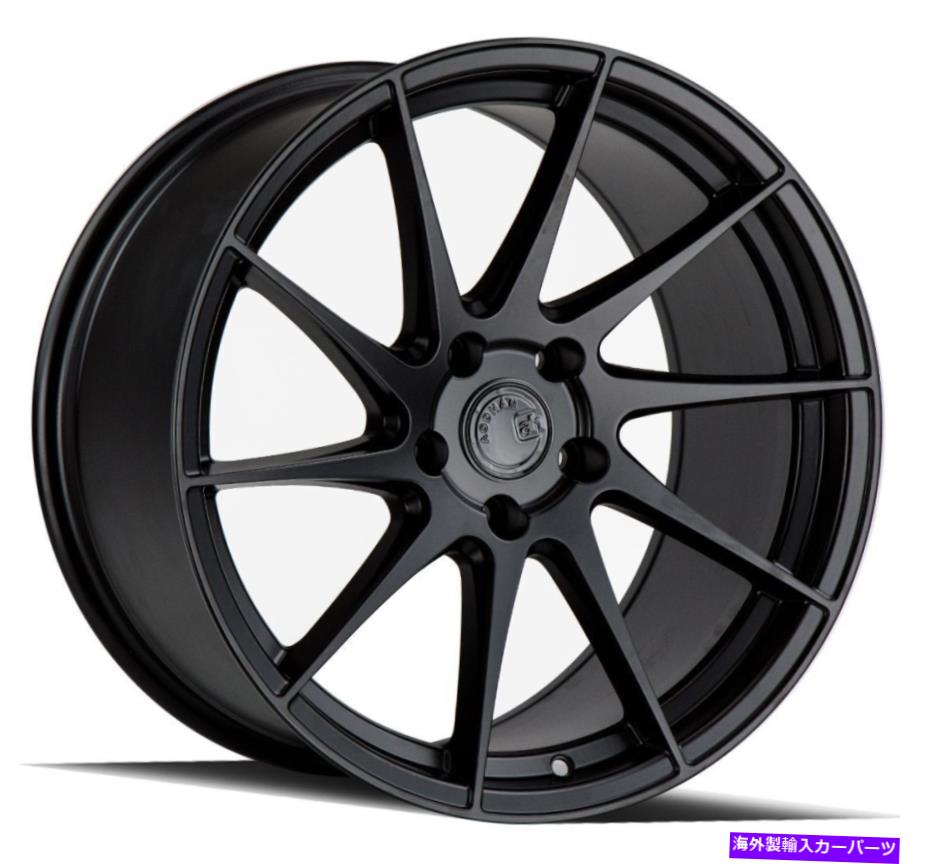 ホイール　４本セット 18x9.5 aodhan ah09 ah9 5x100 35マットブラックホイールリムセット（4）73.1 18x9.5 Aodhan AH09 AH9 5x100 35 Matte Black Wheels Rims Set(4) 73.1【並行輸入品】
