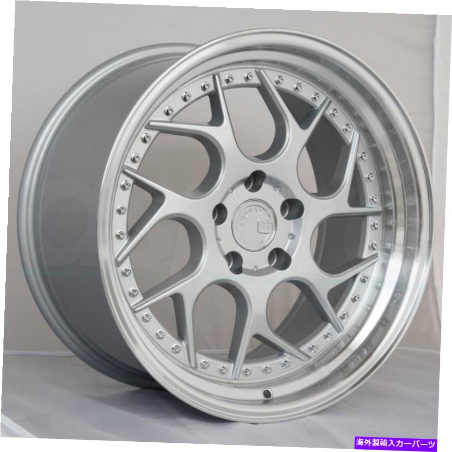 ホイール　４本セット 18x10.5 aodhan ds01 ds1カスタム5x120 22シルバーホイールリムセット（4）73.1 18x10.5 Aodhan DS01 DS1 Custom 5x120 22 Silver Wheels Rims Set(4) 73.1【並行輸入品】