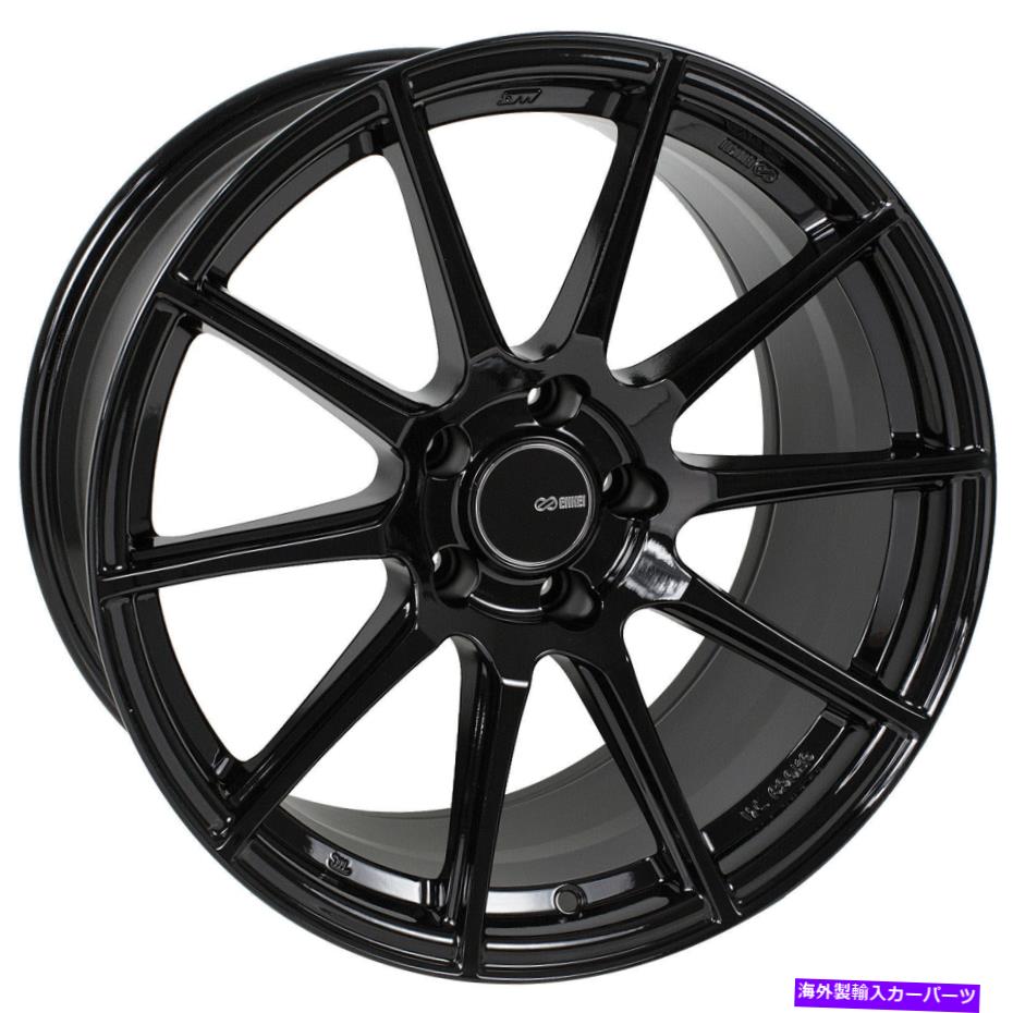 ホイール　４本セット 17x8 enkei TS10 5x114.3 35ブラックペイントホイールリムセット（4） 17x8 Enkei TS10 5x114.3 35 Black Paint Wheels Rims Set(4)【並行輸入品】｜Us Custom Parts Shop USDM
