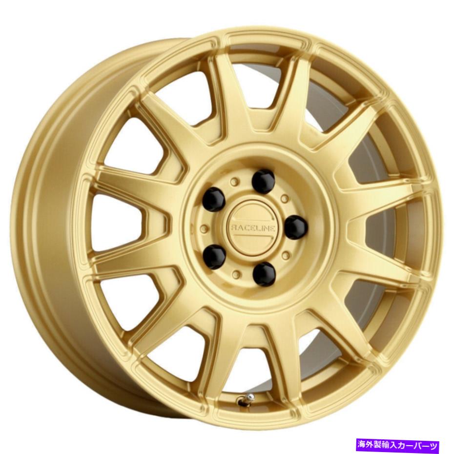 ホイール　４本セット 15x7 Raceline 401GD AERO 5x100 15ゴールドホイールリムセット（4）72.62 15x7 Raceline 401GD Aero 5x100 15 Gold Wheels Rims Set(4) 72.62【並行輸入品】