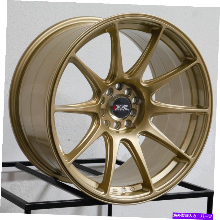 ホイール　４本セット 18x8 xxr 527 5x108/5x112 42ゴールドホイールリムセット（4）73.1 18x8 XXR 527 5x108/5x112 42 Gold Wheels Rims Set(4) 73.1【並行輸入品】