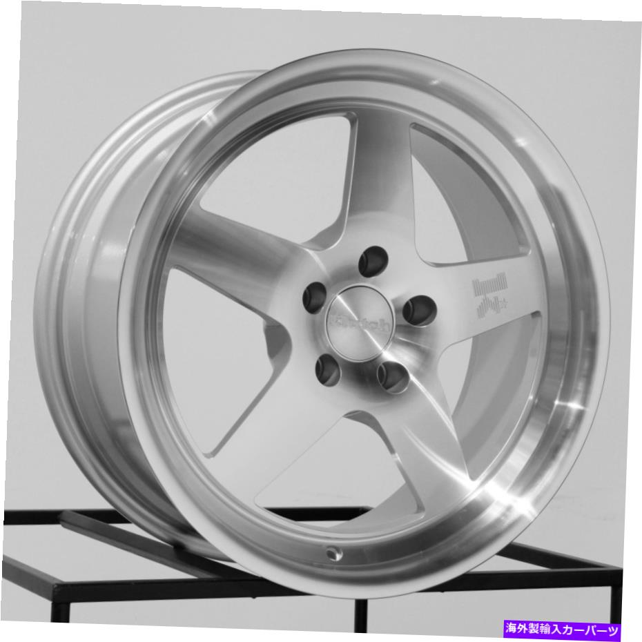 ホイール 4本セット 18x8.5 Klutch SL5 5x114.3 35銀機械加工ホイールリムセット(4)73.1 18x8.5 Klutch SL5 5x114.3 35 Silver Machined Wheels Rims Set(4) 73.1【並行輸入品】|Us Custom Parts Shop USDM