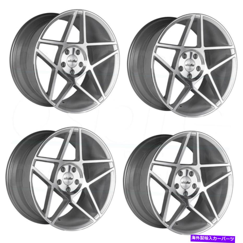 ホイール　４本セット 20x9ウィスラーKR5 5x114.3 25機械加工シルバーホイールリムセット（4）73.1 20x9 Whistler KR5 5x114.3 25 Machined Silver Wheels Rims Set(4) 73.1【並行輸入品】｜Us Custom Parts Shop USDM