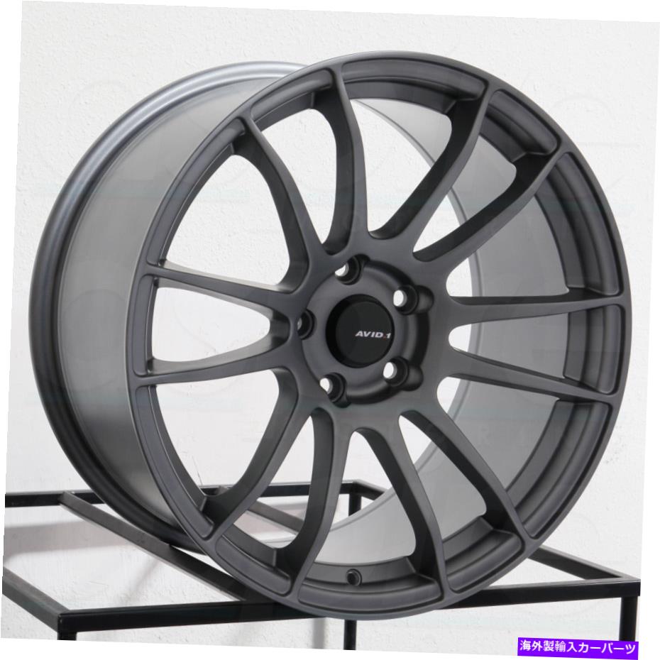 ホイール　４本セット 18x9.5 avid1 av20 5x114.3 38ガンメタルホイールリムセット（4）73.1 18x9.5 AVID1 AV20 5x114.3 38 Gun Metal Wheels Rims Set(4) 73.1【並行輸入品】