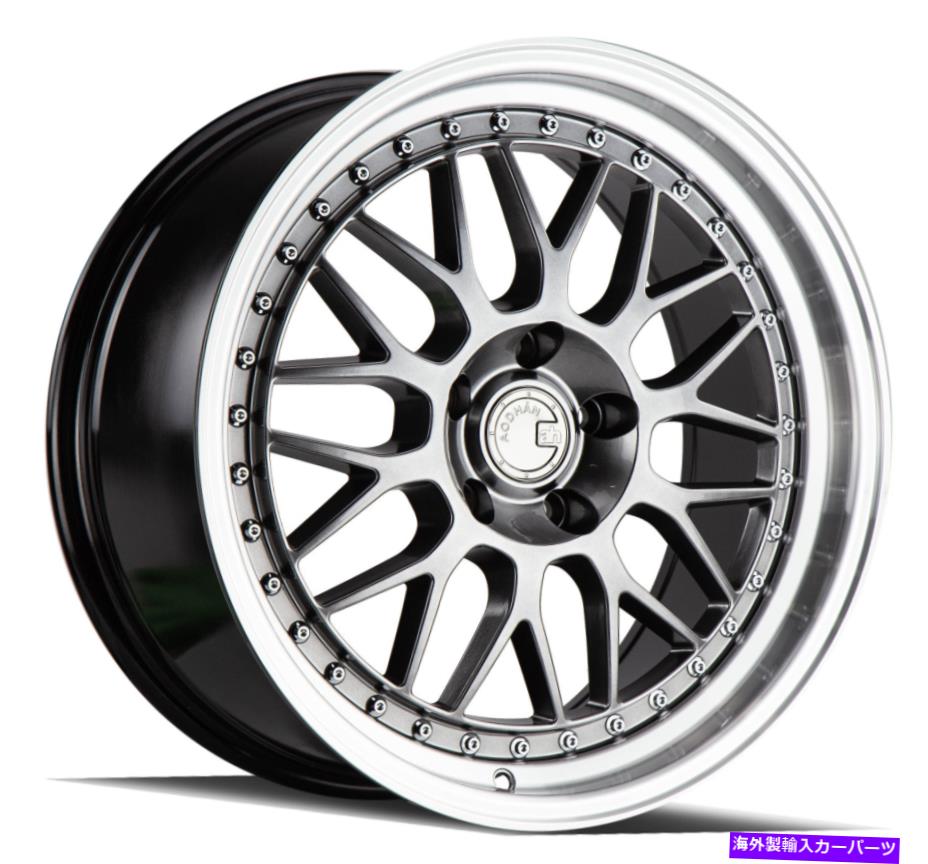 ホイール　４本セット 19x9.5/19x11 aodhan ah02 ah2 5x114.3 22/22ハイパーブラックホイールリムセット（4）73.1 19x9.5/19x11 Aodhan AH02 AH2 5x114.3 22/22 Hyper Black Wheels Rims Set(4) 73.1【並行輸入品】