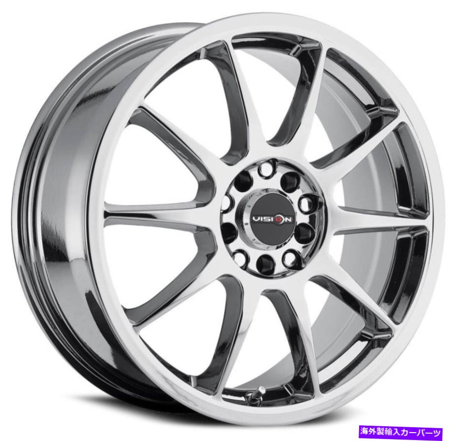 ホイール　４本セット 16x7ビジョン425ベイン4x100/4x114.3 38クロムホイールリムセット（4）73.1 16x7 Vision 425 Bane 4x100/4x114.3 38 Chrome Wheels Rims Set(4) 73.1【並行輸入品】｜Us Custom Parts Shop USDM