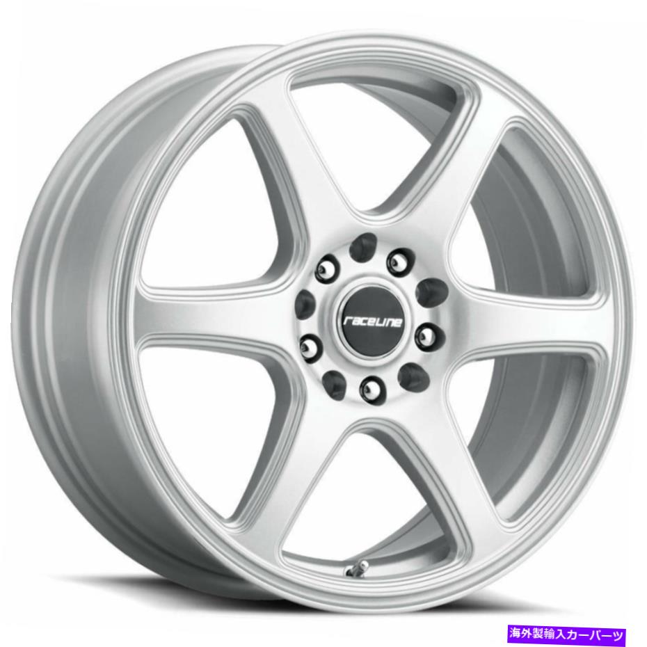 ホイール 4本セット 18x8 Raceline 146S Matrix 5x112/5x120 40シルバーホイールリムセット(4)74.1 18x8 Raceline 146S Matrix 5x112/5x120 40 Silver Wheels Rims Set(4) 74.1【並行輸入品】