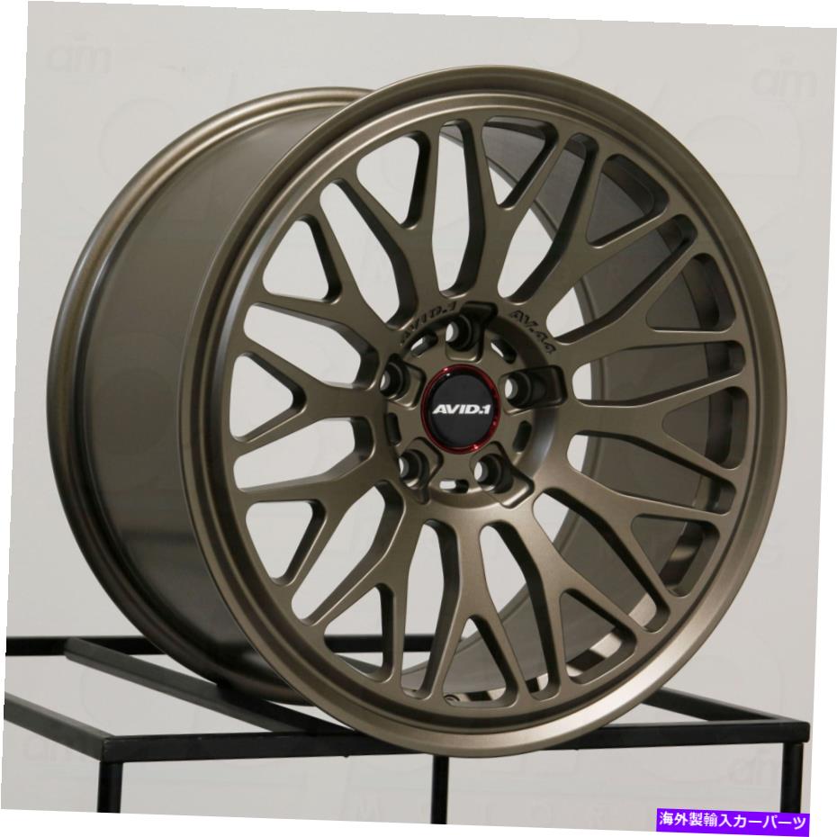 ホイール　４本セット 18x8.5/18x9.5 avid1 av44カスタム5x112 35/35ブロンズホイールリムセット（4）73.1 18x8.5/18x9.5 AVID1 AV44 Custom 5x112 35/35 Bronze Wheels Rims Set(4) 73.1【並行輸入品】