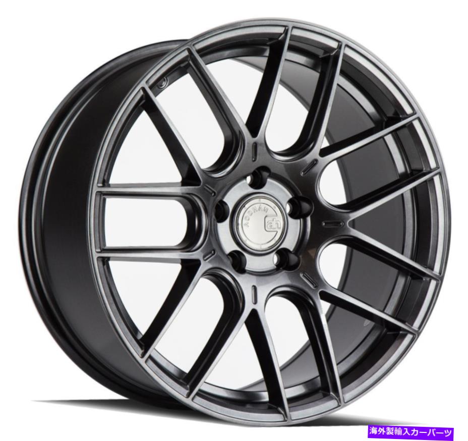 ホイール　４本セット 18x9.5 aodhan ah-x ah10カスタム5x112 35ハイパーブラックホイールリムセット（4）73.1 allo 18x9.5 Aodhan AH-X AH10 Custom 5x112 35 Hyper Black Wheels Rims Set(4) 73.1 Allo【並行輸入品】