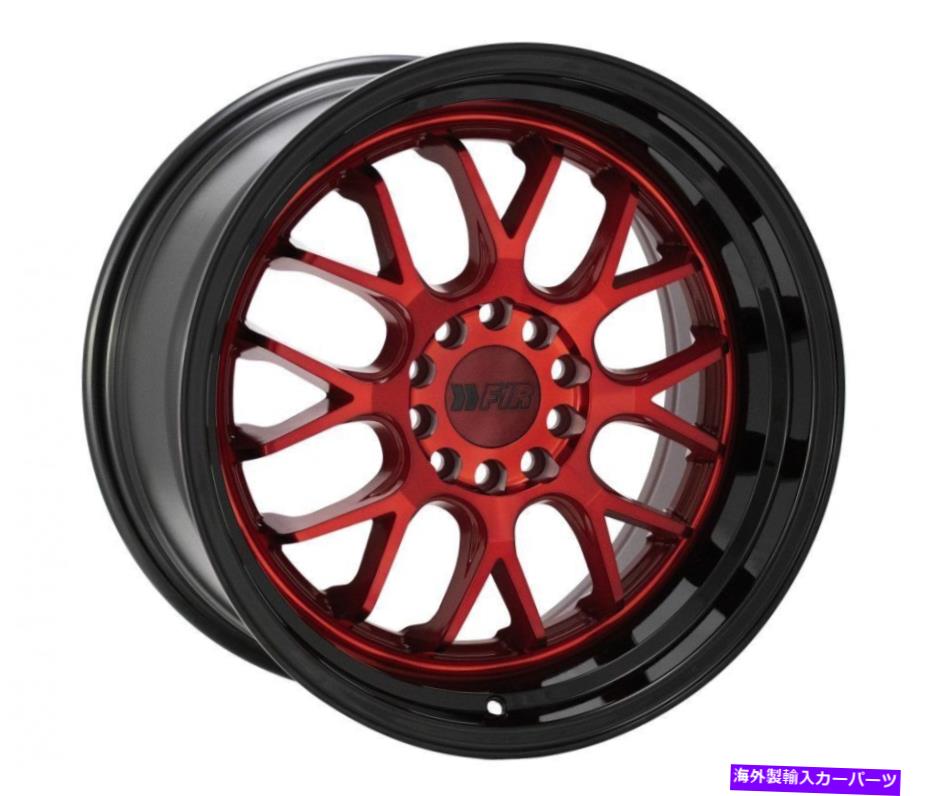 ホイール　４本セット 18x10.5 F1R F21 V2 5x100/5x114.3 40キャンディレッドブラックリップホイールリムセット（4） 18x10.5 F1R F21 v2 5x100/5x114.3 40 Candy Red Black Lip Wheels Rims Set(4)【並行輸入品】｜Us Custom Parts Shop USDM