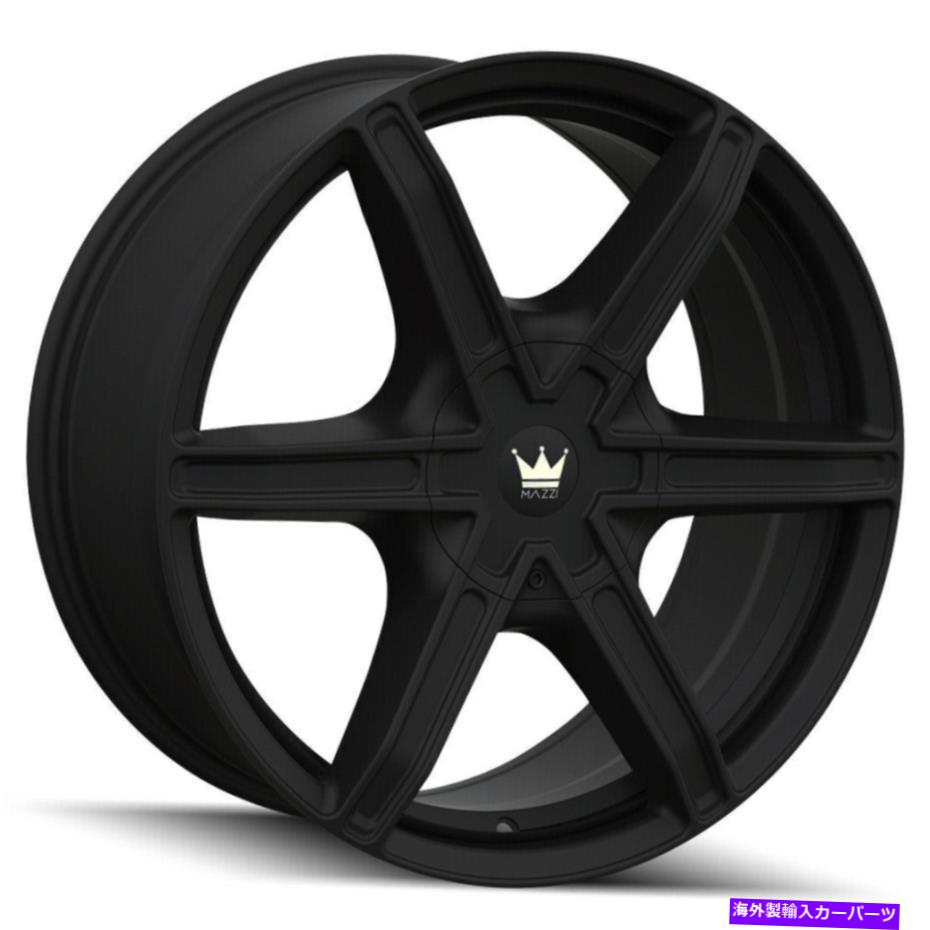 ホイール　４本セット 18x8 Mazzi 371 Stilts 5x110/5x5/5x127 30マットブラックホイールリムセット（4）71.5 18x8 Mazzi 371 Stilts 5x110/5x5/5x127 30 Matte Black Wheels Rims Set(4) 71.5【並行輸入品】