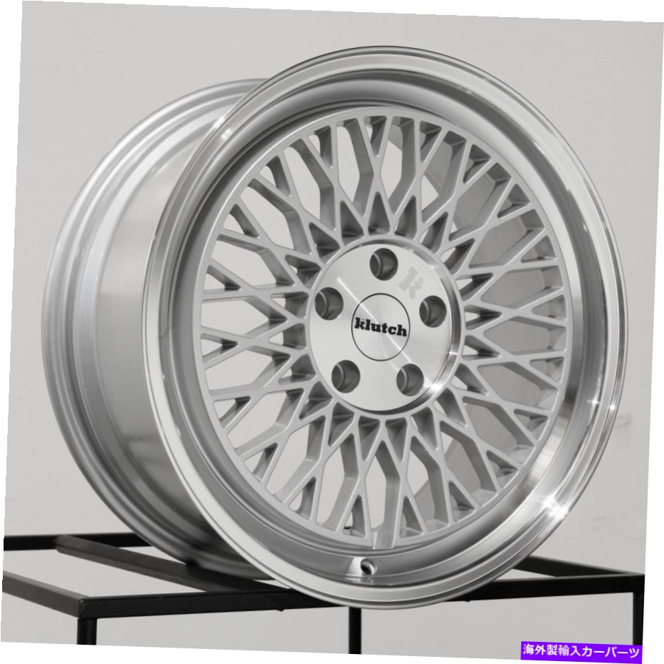 ホイール 4本セット 18x8.5 Klutch Slc1 5x114.3 35銀機械加工リップホイールリムセット(4)73.1 18x8.5 Klutch SLC1 5x114.3 35 Silver Machined Lip Wheels Rims Set(4) 73.1【並行輸入品】|Us Custom Parts Shop USDM