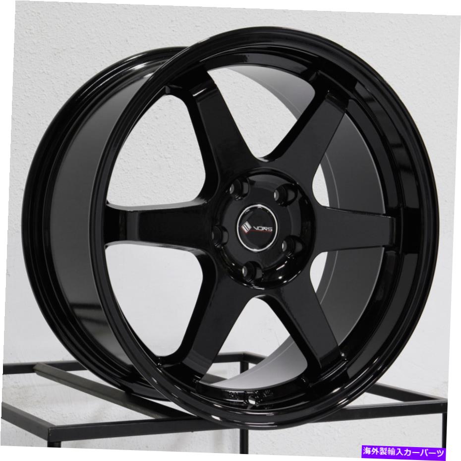ホイール　４本セット 18x8.5 VORS TR37 5x120 35ブラックホイールリムセット（4）73.1 18x8.5 Vors TR37 5x120 35 Black Wheels Rims Set(4) 73.1【並行輸入品】