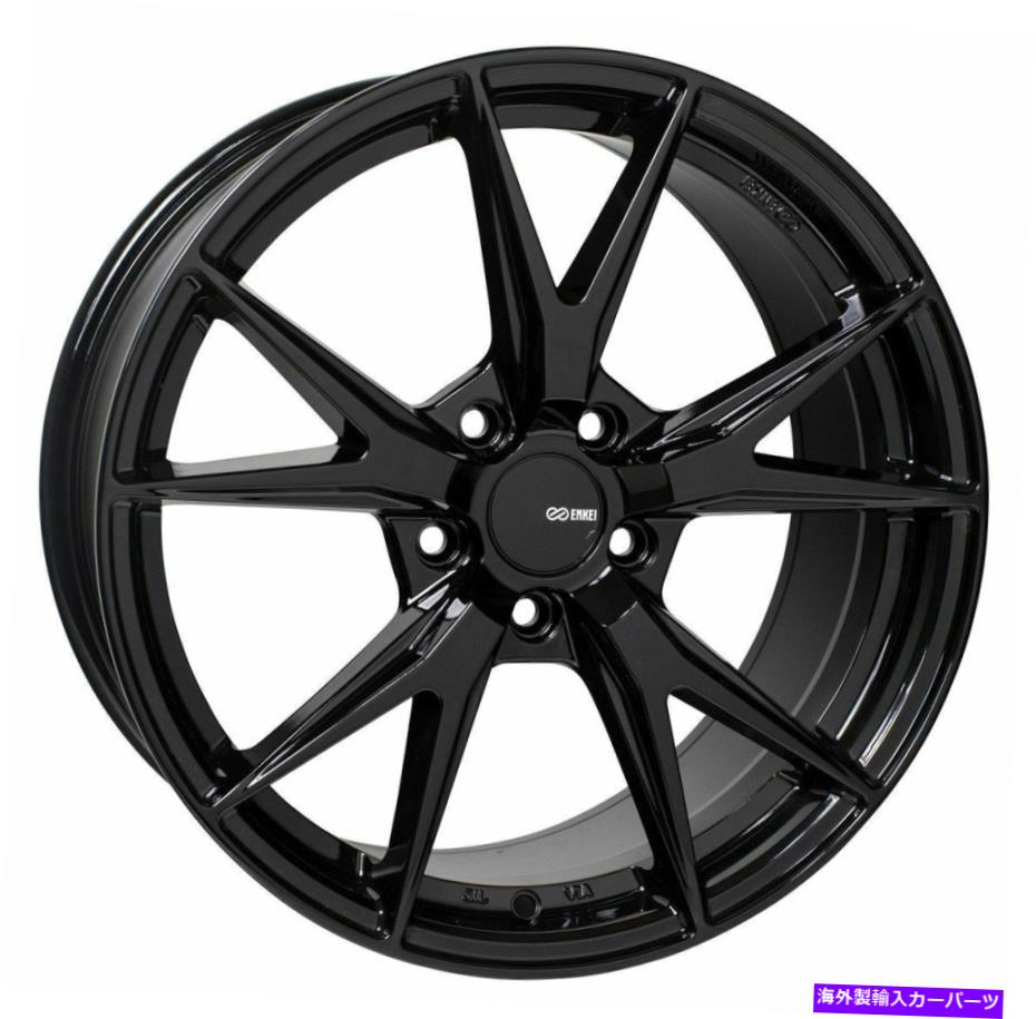 ホイール　４本セット 18x8エンキーフェニックス5x114.3 35ブラックペイントホイールリムセット（4） 18x8 Enkei PHOENIX 5x114.3 35 Black Paint Wheels Rims Set(4)【並行輸入品】｜Us Custom Parts Shop USDM