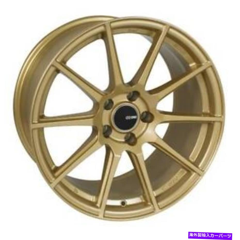 ホイール　４本セット 17x8 enkei TS10 5x100 45ゴールドペイントホイールリムセット（4） 17x8 Enkei TS10 5x100 45 Gold Paint Wheels Rims Set(4)【並行輸入品】