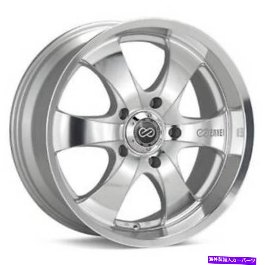 ホイール　４本セット 17x8 enkei M6 6x139.7 10シルバー機械加工ホイールリムセット（4） 17x8 Enkei M6 6x139.7 10 Silver Machined Wheels Rims Set(4)【並行輸入品】