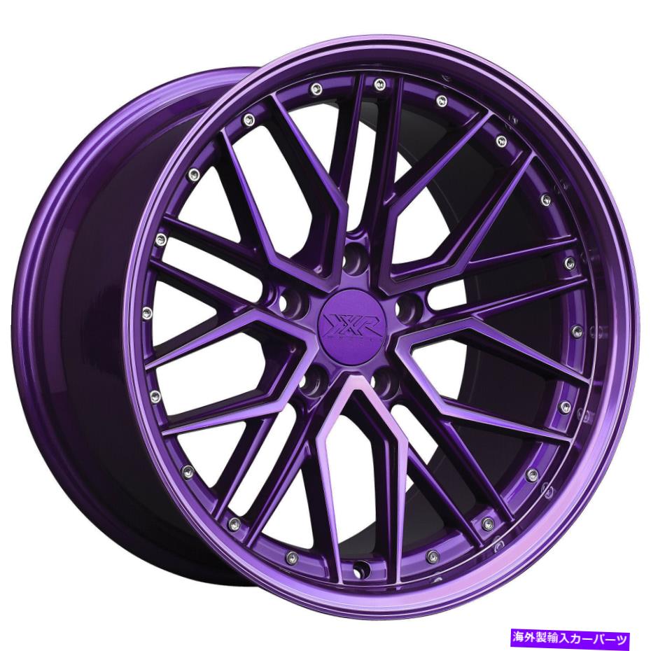 ホイール　４本セット 18x10 xxr 571 5x114.3 25ダイヤモンドカットパープルホイールリムセット（4）73.1 18x10 XXR 571 5x114.3 25 Diamond Cut Purple Wheels Rims Set(4) 73.1【並行輸入品】｜Us Custom Parts Shop USDM