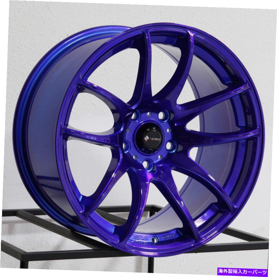 ホイール　４本セット 19x9.5 VORS TR4 5x114.3 22キャンディパープルブルーホイールリムセット（4）73.1 19x9.5 Vors TR4 5x114.3 22 Candy Purple Blue Wheels Rims Set(4) 73.1【並行輸入品】